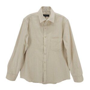 GENERAL SUPPLY Made in USA Shirt Natural Beige Canvas EUC Size MEDIUM